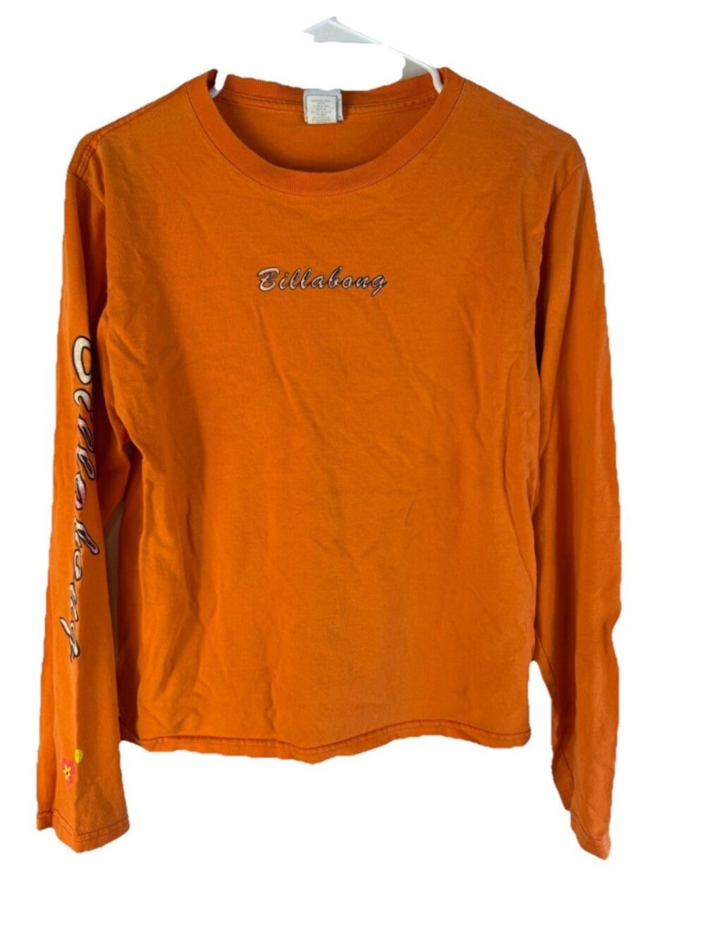 Vintage Y2K Billabong T Shirt Top Long Sleeve Faded Double Sided US